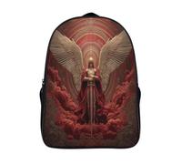 kaiyun Angelo che impugna una spada Zaini Stampa 3D Multifunzione Zaino Da Viaggio Bookbag Tasche Nascoste Laterali Daypack Borsa Da Scuola 16 inch