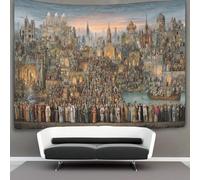 kaiyun Antica città di Roma, cattedrali medievali europee Arazzo Da Parete Arazzi Da Appendere Alla Parete Camera Da Letto Decorazioni Per La Casa 180cmx230cm