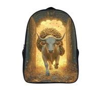 kaiyun Antica e magnifica porta Zaino Scuola Per Bambini,Borsa Scuola Ragazzi Ragazza,Zainetto Bue And Gold Zaini Sacca Da Bambina Per Viaggi,Sport 16 inch