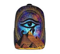 kaiyun Antico simbolo dell'occhio Zaino Per Ragazzi Adolescenti Arte mistica e spirituale Cartella Scuola Casual Borse Studenti Della Zainetto Scolastico Backpack 17inch