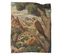 kaiyun Aquila Reale appollaiata su Joshua Tree Blanket Sofa Throw 3D Impreso Es Suave Y Cómodo Al Tacto,adecuado Para Que Toda La Familia Se Mantenga Abrigada 80x90inch(200x230cm)