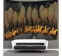 kaiyun Arazzo Da Parete L'esercito d'oro marcia nella foresta oscura, Arazzi Decorazione Da Parete Per Soggiorno, Camera Da Letto,dormitorio 130cmx150cm