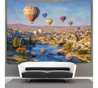 kaiyun Arazzo Da Parete Mongolfiere, mare, spiagge, yacht di lusso, Arazzi Decorazione Da Parete Per Soggiorno, Camera Da Letto,dormitorio 100cmx150cm