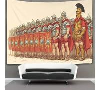 kaiyun Arazzo Da Parete Soldati romani in fila,Scudi ovali e spade corte in mano Arazzi Decorazione Da Parete Per Soggiorno, Camera Da Letto,dormitorio 100cmx150cm