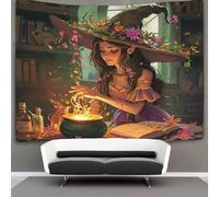 kaiyun Arazzo Di Mysterious Strega,100cmx150cm Da Appendere A Parete,Per Soggiorno Camera Da Letto E Altre Decorazioni Per La Casa Pozione magica
