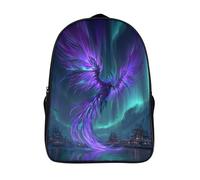 kaiyun Arctic Frozen Fenice Zaini Per Bambini,Aurora Boreale Zaino Scuola Elementare,Borsa Scuola Materna Nido,Zainetto Asilo Bambino,16 inch