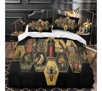 kaiyun Arte del Nido Copripiumino Set Di Per Stampa 3D Pittura bizantina, in Microfibra, Con Federe Biancheria Da Letto Per Ragazzi E Ragazze Super King(260x220cm)