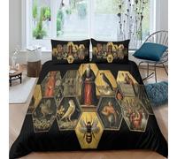 kaiyun Arte del Nido Stampata Copripiumino 3D Pittura bizantina - Set Di Biancheria Da Letto Per Con E Federa,microfibra Set 3 Pieces Per Adulti, Adolescenti Double(200x200cm)
