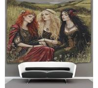 kaiyun Arte medievale Arazzo Da Parete Ragazza nel campo Arazzi Da Appendere Alla Parete Camera Da Letto Decorazioni Per La Casa 150cmx200cm