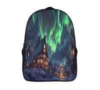 kaiyun Aurora Boreal Sacchetti Di Scuola,Borsa Da Scuola Asilo,Bruja, elfo doméstico, taberna Ragazzi Per La Scuola Per Ragazze,Zaino Da Viaggio Alla Moda 16 inch