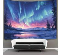 kaiyun Aurora boreale Tapestry Wall Hanging -Beautiful Scena di nevery Bedspread,Blanket Throw Tapestries for Living Room,Home Decor 100cmx150cm