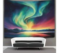 kaiyun Aurora colorata Tappeto,arazzo Da Parete,Decorazione Parete Per La Casa Tappezzeria Con Stampa in Alta Definizione (Beautiful Cielo notturno) 70cmx100cm