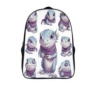 kaiyun Autoino iguana Zaino Scuola Elementare Zaini Per Ragazze Ragazzi Adolescenti Autoteella Scuola Casual Borse Arte digitalee Backpack 16 inch