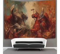 kaiyun Battaglia tra il Bene e il Male Tapestry Wall Hanging - Bedspread,Blanket Throw Tapestries for Living Room,Home Decor 70cmx100cm