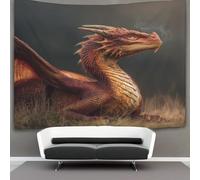 kaiyun Beautiful Drago Lying on The Grass Tapestry Wall Hanging - Bedspread,Blanket Throw Tapestries for Living Room,Home Decor 180cmx230cm