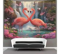 kaiyun Beautiful Fenicotteros Tappeto,arazzo Da Parete,Decorazione Parete Per La Casa Tappezzeria Con Stampa in Alta Definizione (Magnifiche cascate) 70cmx100cm