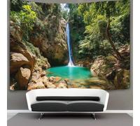 kaiyun Bellissime e spettacolari cascate nella giungla Tapestry Wall Hanging - Bedspread,Blanket Throw Tapestries for Living Room,Home Decor 100cmx150cm