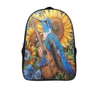 kaiyun Blue HummingUcVioloncello Zainetti Per Bambini,Elementare Adolescenti Autoteella Scuola Casual Chitarra Zaini Ragazzi Ragazze Backpack 16 inch