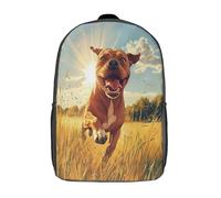 kaiyun BullCaneRunning Across The Field Per La Scuola E Da Viaggio Per Bambini Zaino,Sacchetti Di Scuola Con Stampa 3D Stile cartone animato Motivo 17inch
