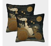 kaiyun Carro di Freya, la dea dell'amore di Navia Federe Quadrate 45x45cm 2 Pacchi Decorative, Cuscini Per Divani,sedie,camere Da Letto,mobili