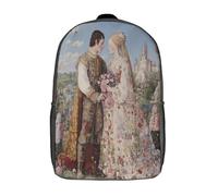 kaiyun Castello e fiori-Bellissima storia d'amore Zainetto La Scuola Leggero Zaino Ideale Per Bambini E Ragazze 17inch