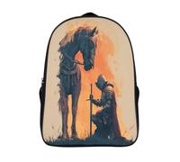 kaiyun Cavaliere coraggioso Per La Scuola E Da Viaggio Per Bambini Zaino,Sacchetti Di Scuola Con Stampa 3D Motivo 16 inch