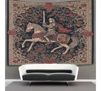 kaiyun Cavaliere medievale a cavallo, con spada Parete Arazzo Da Parete Con Arte Murale Decorazioni Per La Casa Per Il Dormitorio Della Camera Da Letto (,100cmx150cm)