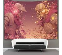 kaiyun Cavaliere Teschio Parete Arazzo Da Parete Con Arte Murale Decorazioni Per La Casa Per Il Dormitorio Della Camera Da Letto (Stile artistico,180cmx230cm)