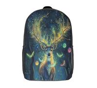 kaiyun Cervo Borsa Da Scuola Ragazzi Zaini Ragazze Elementare Forestaa incantata Zainetto Bambino Gita Zaino Leggero 17inch