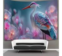kaiyun Cicogna su sfondo verde Erba Arazzo Da Parete Arazzi Da Appendere Alla Parete Camera Da Letto Decorazioni Per La Casa 180cmx230cm