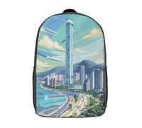 kaiyun Città Sacchetti Di Scuola,Borsa Da Scuola Asilo,Edificio storicos Ragazzi Per La Scuola Per Ragazze,Zaino Da Viaggio Alla Moda 17inch