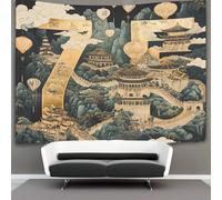 kaiyun Ciudad Prohibida, Templo del Cielo Arazzi Estetica - Arazzo Da Parete Indie Decorazione Della Stanza Gran murale di Hitos de China Appeso A Parete, Arte Da Parete 130cmx150cm