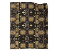 kaiyun Coperta Motivo azteco,Morbida E Calda,lenzuola in Flanella Con Motivo 3D,Adatto Per Uso Domestico E Campeggio 60x80inch(150x200cm)