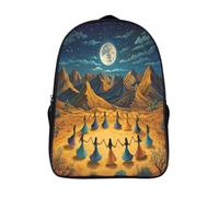 kaiyun Dancing Donna Zaino Bambini,Prateria Paesaggio Borsa Da Scuola Ragazzi E Ragazze Zaini Con Tasche Laterali Per Adolescenti 16 inch