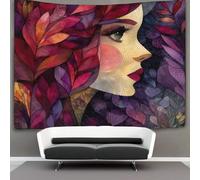 kaiyun Dea color rosso vino e viola Arazzo Da Parete,Tapestry Wall 3D Stampa,Utilizzato in Camera Da Letto,Soggiorno,Copriletto,Decorazione Murale 100cmx150cm