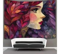 kaiyun Dea color rosso vino e viola Tapestry Wall Hanging - Bedspread,Blanket Throw Tapestries for Living Room,Home Decor 70cmx100cm