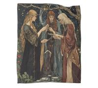 kaiyun Dea della mitologia norrena Stampa 3D Morbida E Confortevole Illustrazione Art Nouveau Adolescente Adulti in Peluche Coperta Adatta Per Divano Letto 40x50inch(100x130cm)
