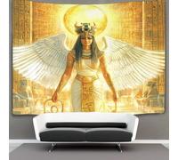 kaiyun Dea dell'Antica Egizia- Arazzo Da Parete Con Splendide Grandi Ali Bianche,decorazione Da Parete Per Appartamento,casa,soggiorno,dormitorio 70cmx100cm