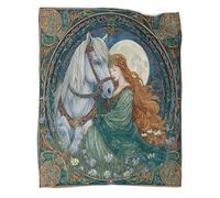 kaiyun Dea, destriero grigio perla Coperta 3D Lenzuola in Flanella Con Stampa Digitale Trapunta Da Divano Per Ragazzi E Ragazze 40x50inch(100x130cm)