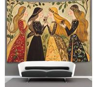 kaiyun Dipinto manoscritto medievale Arazzo Da Parete,Donna aristocratica moderna Wall Tapestry Decorazione Interna 150cmx200cm