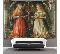 kaiyun Dos diosas en la iglesia Arazzo Da Parete Con Stampa Digitale, in Morbido Tessuto in Microfibra,decorazione Per Camera, Motivo:Stile dipinto a olio,130cmx150cm