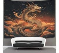 kaiyun Drago Arazzi Estetica - Arazzo Da Parete Indie Decorazione Della Stanza In cerchio tra le nuvole Appeso A Parete, Arte Da Parete 130cmx150cm