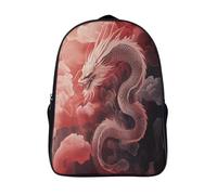 kaiyun Drago Zaino Bambini,Nuvole in Movimento Borsa Da Scuola Ragazzi E Ragazze Zaini Con Tasche Laterali Per Adolescenti 16 inch