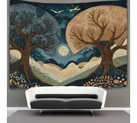 kaiyun Due alberi antichi si estendono l'uno verso l'altro ma non si intersecano- Arazzo Da Parete Con,decorazione Da Parete Per Appartamento,casa,soggiorno,dormitorio 130cmx150cm