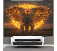 kaiyun Elefanti straordinari Arazzi Estetica - Arazzo Da Parete Indie Decorazione Della Stanza Savana africana Appeso A Parete, Arte Da Parete 70cmx100cm