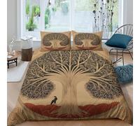 kaiyun Fate degli alberi sacri in antichi manoscritti miniati Morbido Set Di Biancheria Da Letto Set 3D Motivo Stampata Copripiumino E La Federa Del Cuscino, Per Ragazzo,ragazza King（220x240cm）