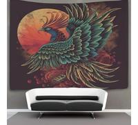 kaiyun Fenice Arazzo Da Parete Stile retrò Arazzi Da Appendere Alla Parete Camera Da Letto Decorazioni Per La Casa 70cmx100cm