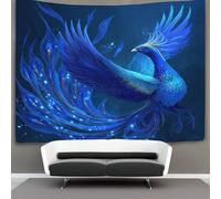 kaiyun Fenice blu Arazzo Da Parete Arazzi Da Appendere Alla Parete Camera Da Letto Decorazioni Per La Casa 70cmx100cm