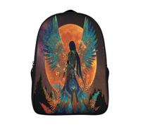 kaiyun Fenice Goddess Per La Scuola E Da Viaggio Per Bambini Zaino,Sacchetti Di Scuola Con Stampa 3D Completo Moon Motivo 16 inch