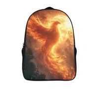 kaiyun Fenice Reborn Zaino Con Stampa 3D FireBird Zaini Tasche Nascoste Laterali Borsa Da Scuola,per Viaggi,libri,per Bambini 16 inch